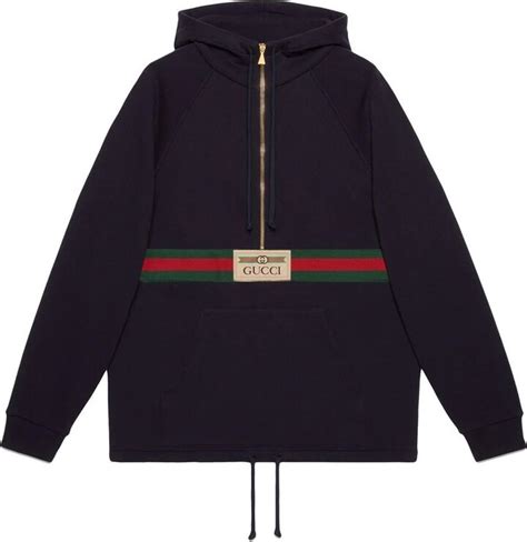 gucci quarter zip|Gucci laid back hoodie.